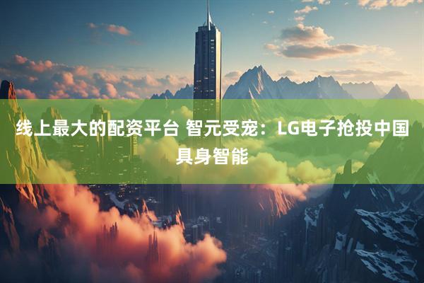 线上最大的配资平台 智元受宠：LG电子抢投中国具身智能
